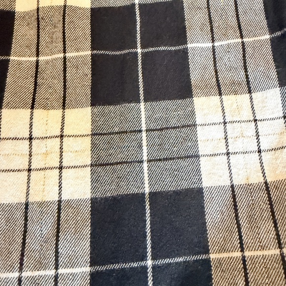 Victoria’s Secret VS shimmer plaid pajama bottoms medium black gold - Picture 5 of 8